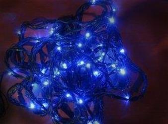 LED řetěz vánoční modrý, 120×LED