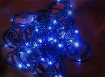 LED řetěz vánoční modrý, 80×LED
